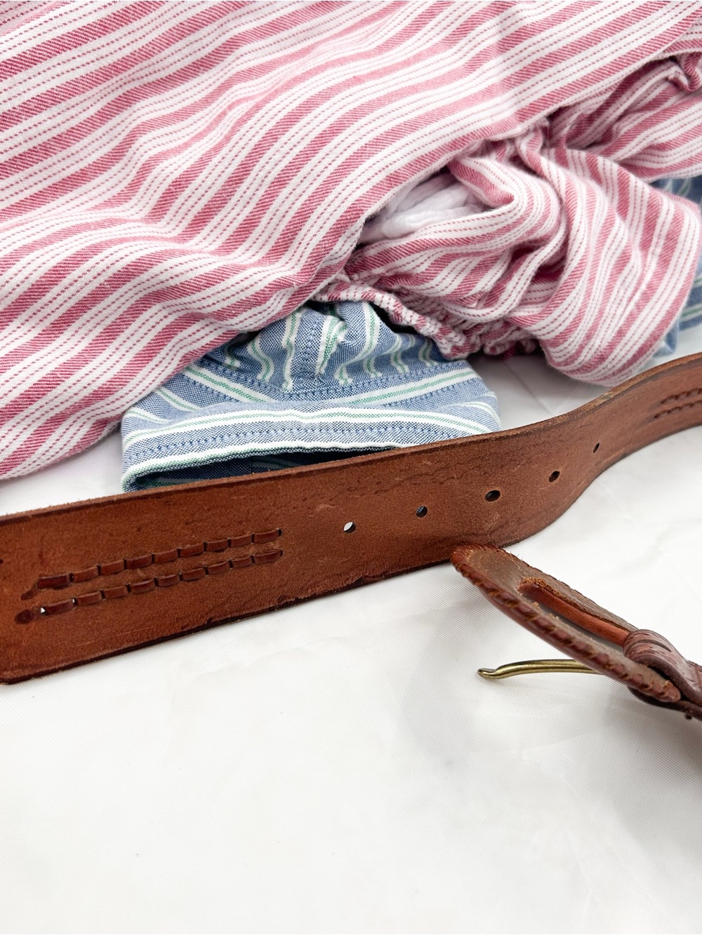 Vintage Ralph Lauren Belt Tooled Leather Western Braided Embossed Small - Picture 10 of 13